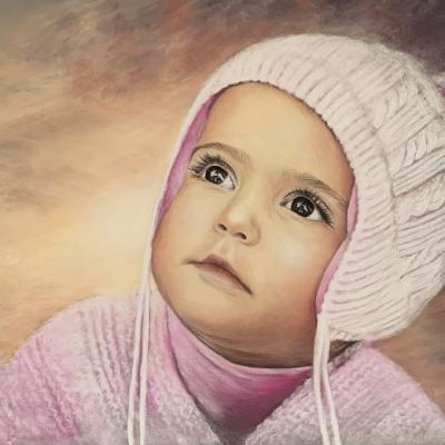 Fillette au bonnet