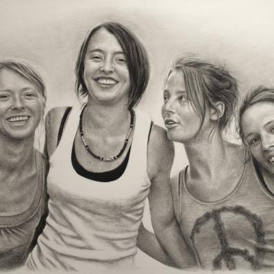 Portraits fusain