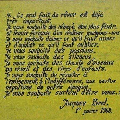 Voeux de j brel
