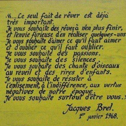 Voeux de j brel