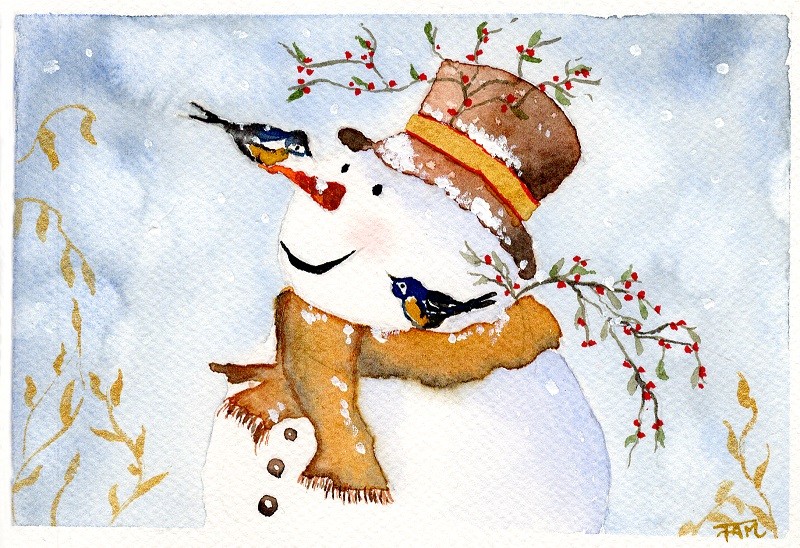 Le bonhomme et les oiseaux